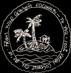 Coconut Island hand-drawn island badge