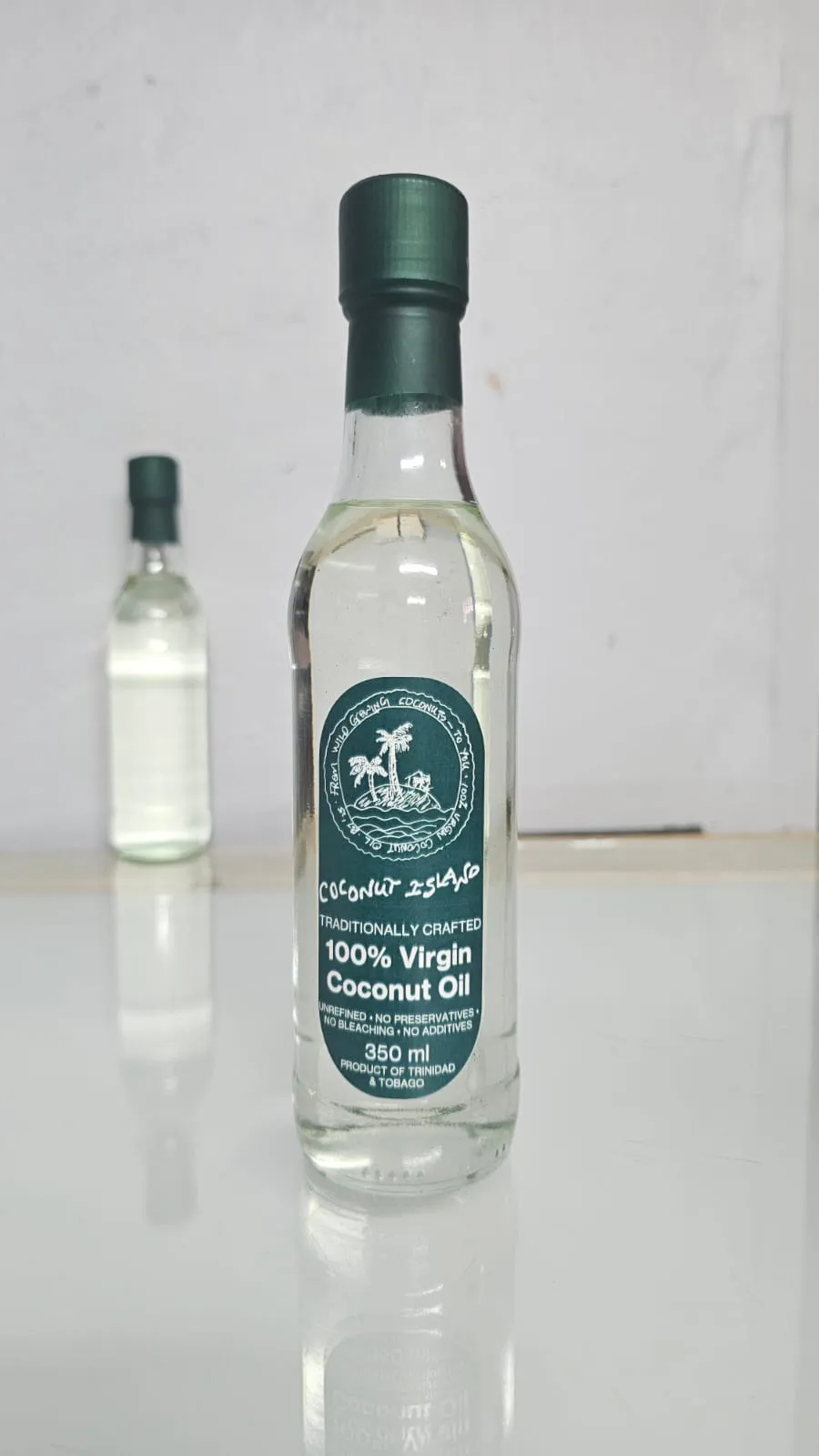 Authentic Coconut Island 350 ml coconut oil bottle